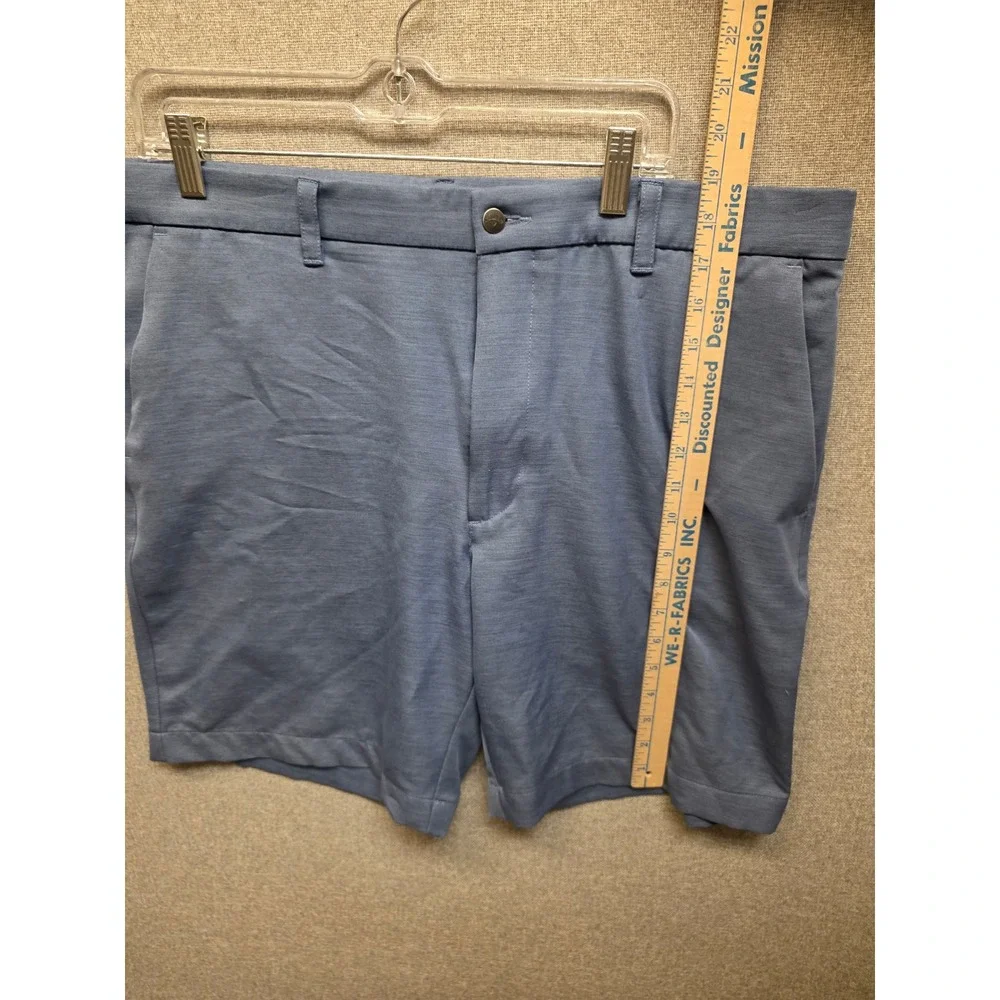 Callaway Mens Blue Heathered Golf Shorts Size 38 Performance Stretch Flat Front